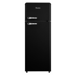 Refrigerator, 2 doors, vintage, 211 L, black