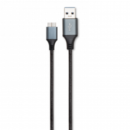 Cordon USB 3.0 a/micro-b m/m nyl noir 1m
