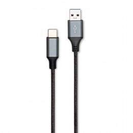 Cordon USB 3.0 A/C M/M nylon noir 1m - GMRAINFO1010