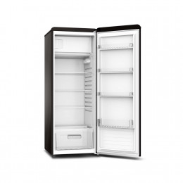 Refrigerator, 1 door, vintage, 229 L, black