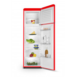 Refrigerator, 2 doors, vintage, 258 L, red