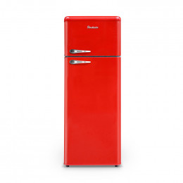 Réfrigérateur vintage 2 portes 211 L rouge